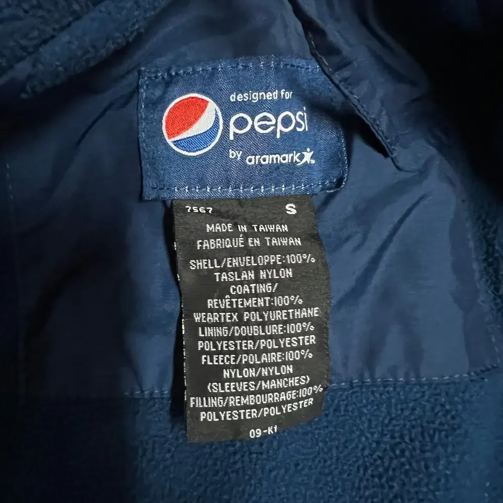 Vintage‎ Y2K Pepsi Fleece Lined Embroidered Jacket - S